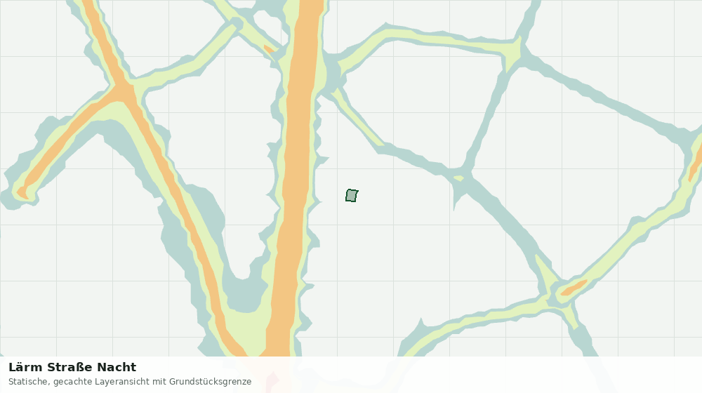 Statische Kartenansicht: Lärm Straße Nacht