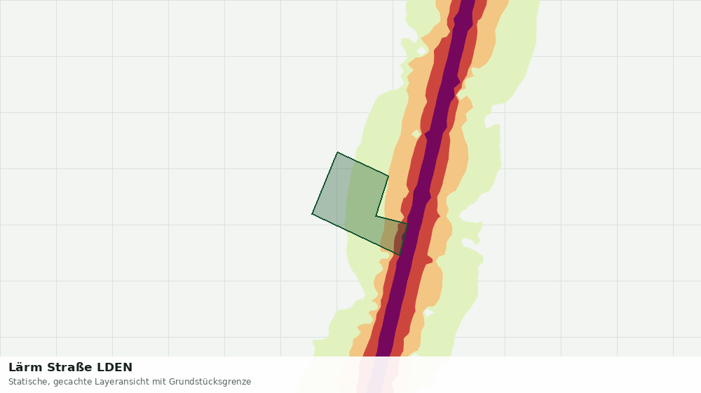 Statische Kartenansicht: Lärm Straße LDEN