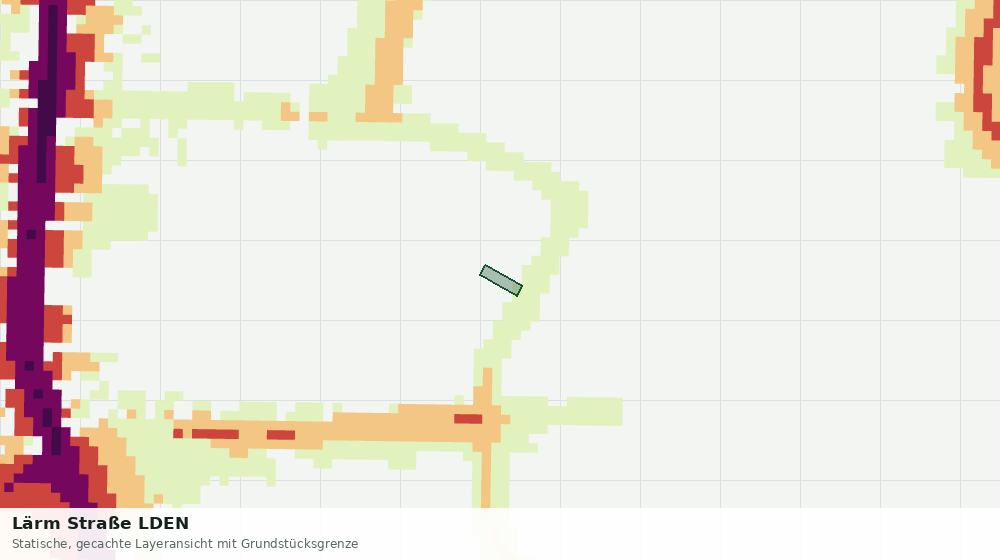 Statische Kartenansicht: Lärm Straße LDEN