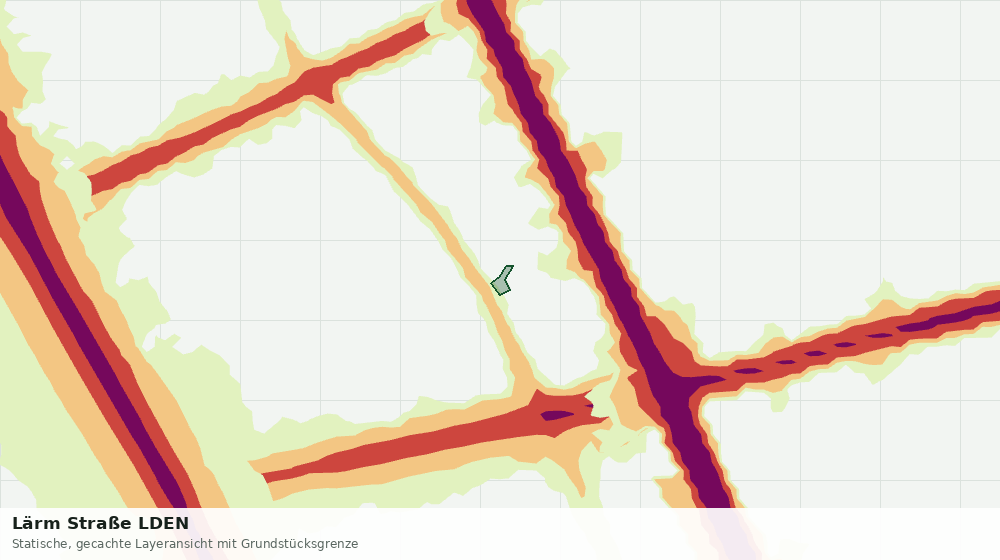Statische Kartenansicht: Lärm Straße LDEN