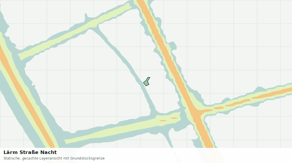 Statische Kartenansicht: Lärm Straße Nacht
