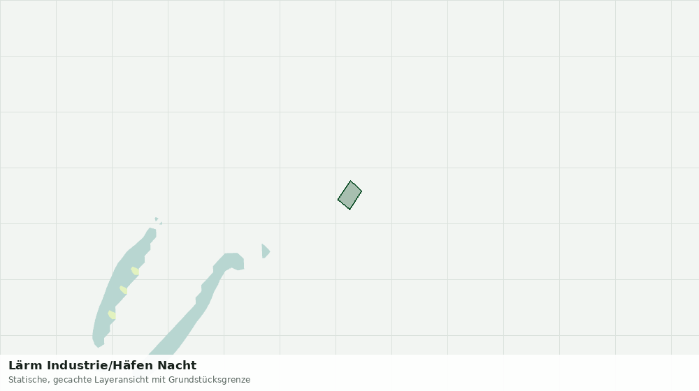 Statische Kartenansicht: Lärm Industrie/Häfen Nacht