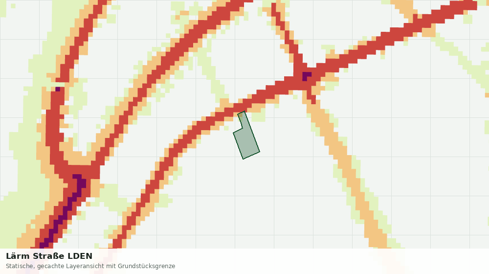 Statische Kartenansicht: Lärm Straße LDEN