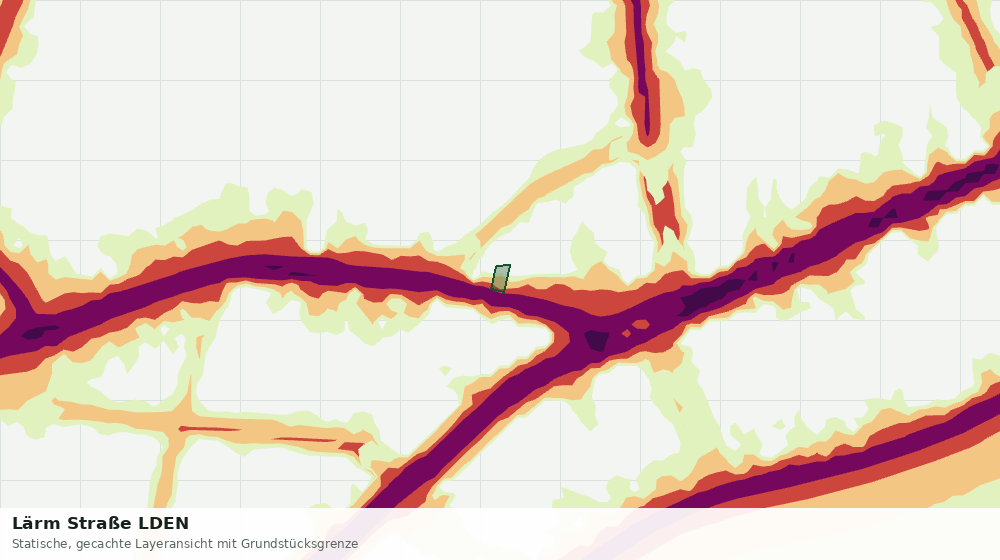 Statische Kartenansicht: Lärm Straße LDEN