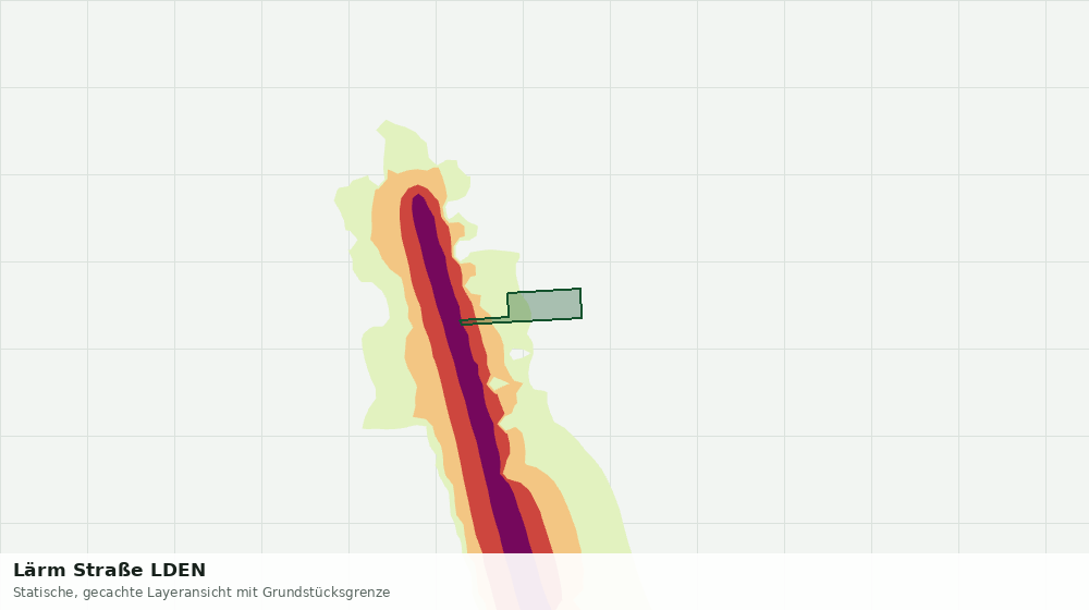 Statische Kartenansicht: Lärm Straße LDEN