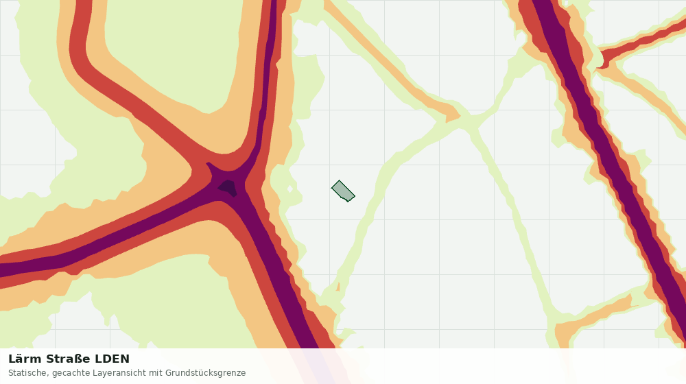 Statische Kartenansicht: Lärm Straße LDEN