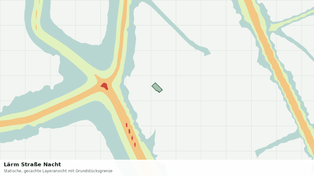 Statische Kartenansicht: Lärm Straße Nacht