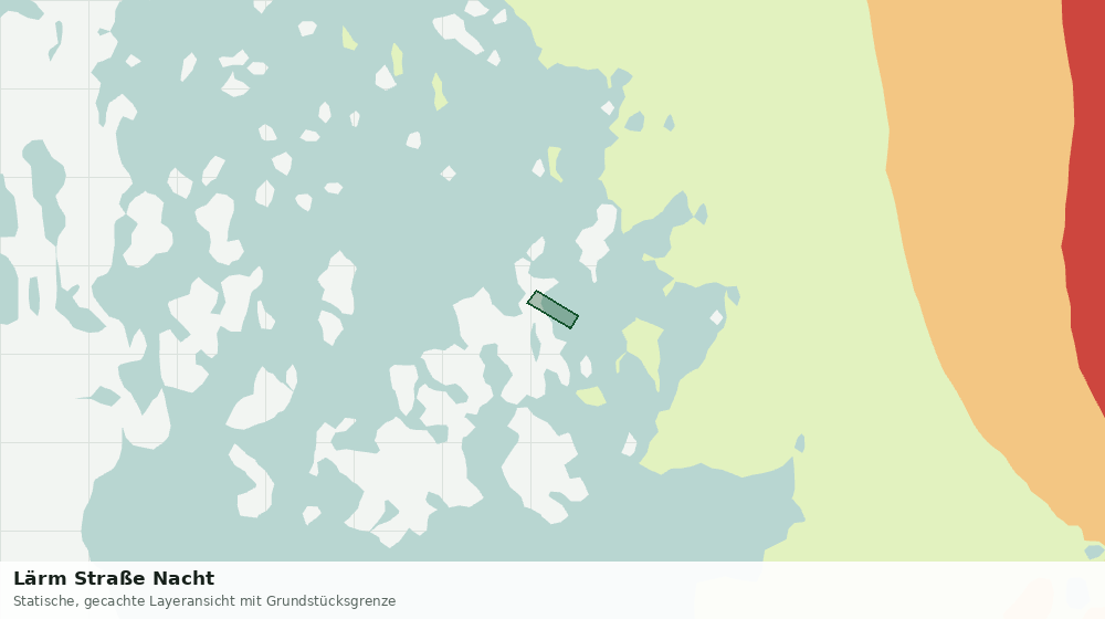 Statische Kartenansicht: Lärm Straße Nacht