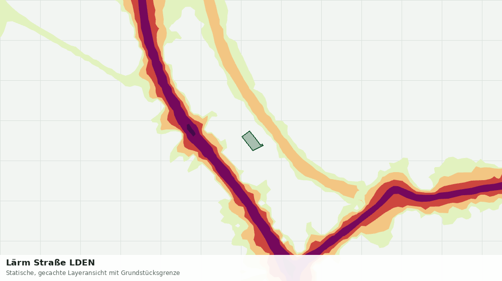 Statische Kartenansicht: Lärm Straße LDEN