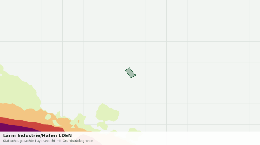Statische Kartenansicht: Lärm Industrie/Häfen LDEN