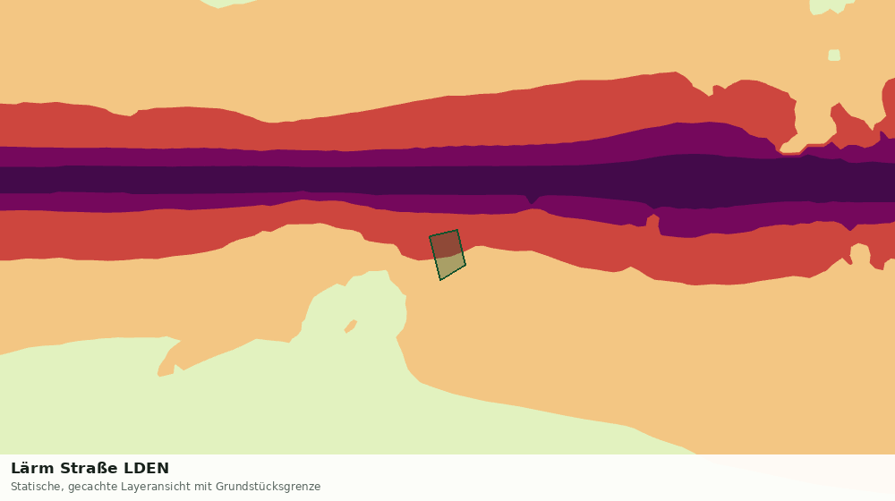 Statische Kartenansicht: Lärm Straße LDEN