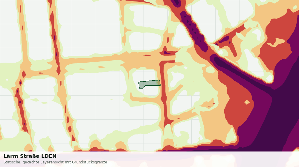 Statische Kartenansicht: Lärm Straße LDEN