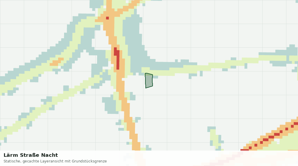 Statische Kartenansicht: Lärm Straße Nacht
