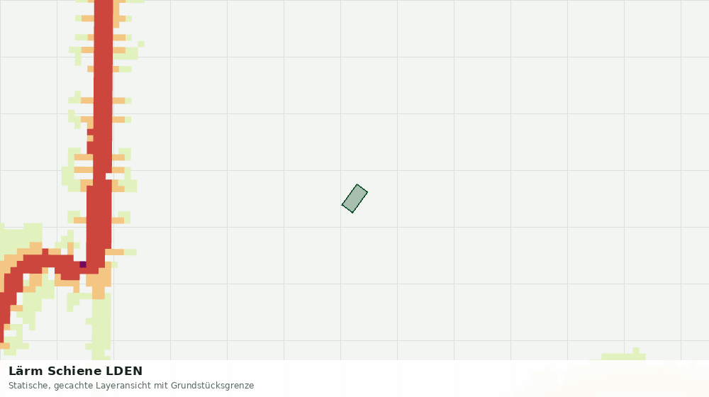 Statische Kartenansicht: Lärm Schiene LDEN