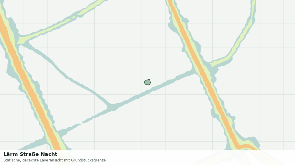 Statische Kartenansicht: Lärm Straße Nacht
