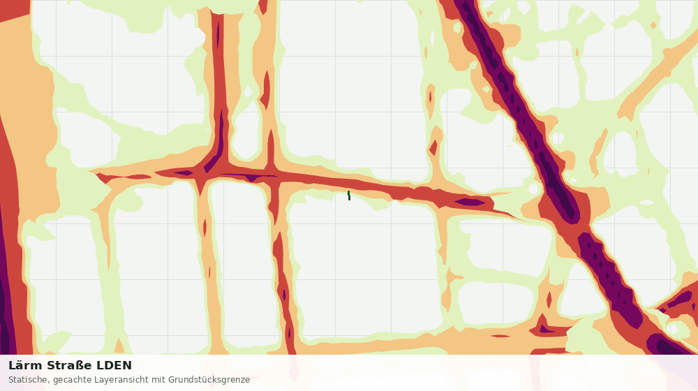 Statische Kartenansicht: Lärm Straße LDEN