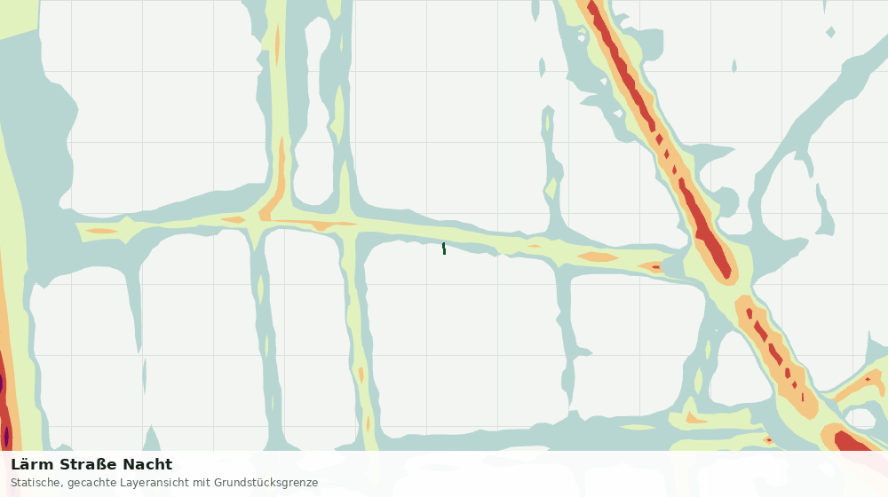 Statische Kartenansicht: Lärm Straße Nacht