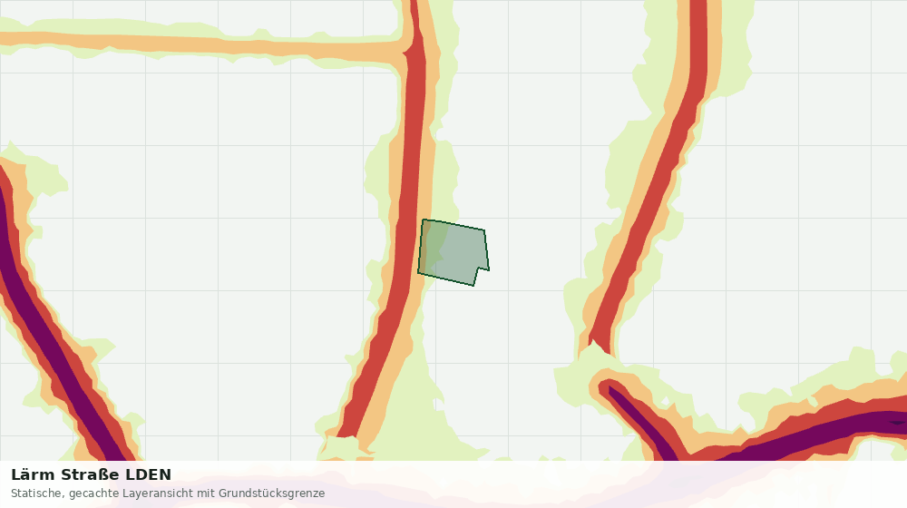 Statische Kartenansicht: Lärm Straße LDEN