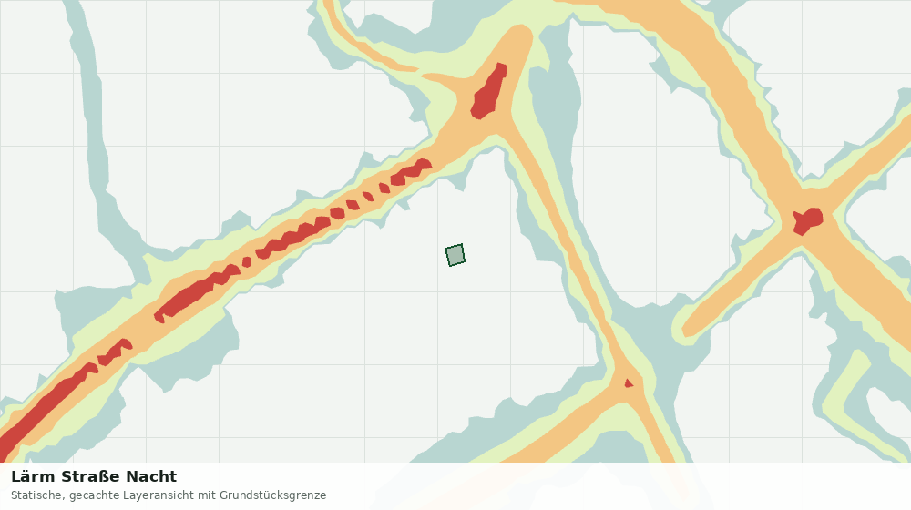 Statische Kartenansicht: Lärm Straße Nacht