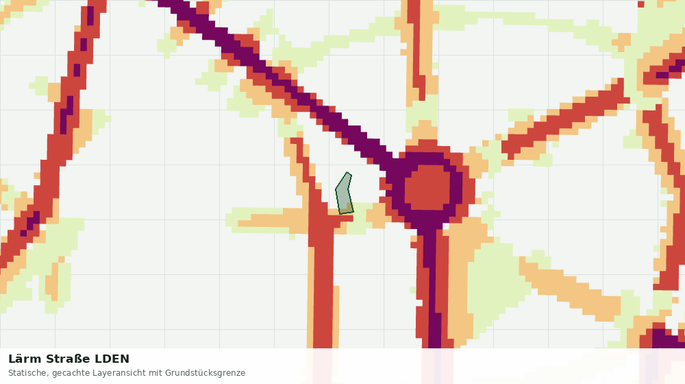 Statische Kartenansicht: Lärm Straße LDEN