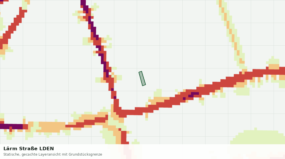 Statische Kartenansicht: Lärm Straße LDEN