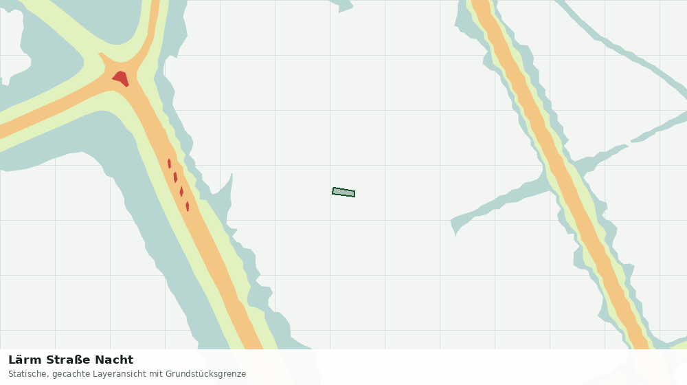 Statische Kartenansicht: Lärm Straße Nacht