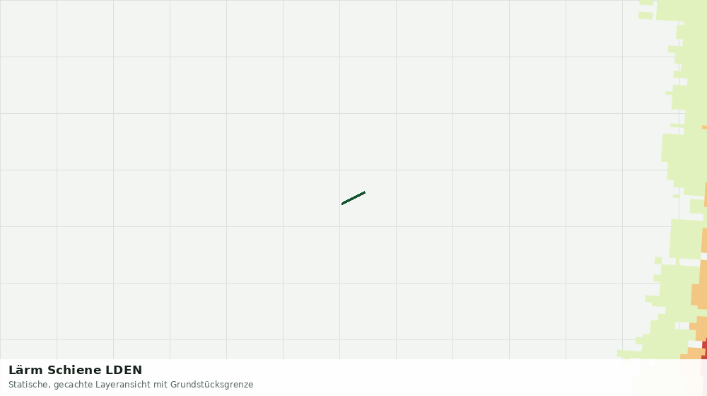 Statische Kartenansicht: Lärm Schiene LDEN