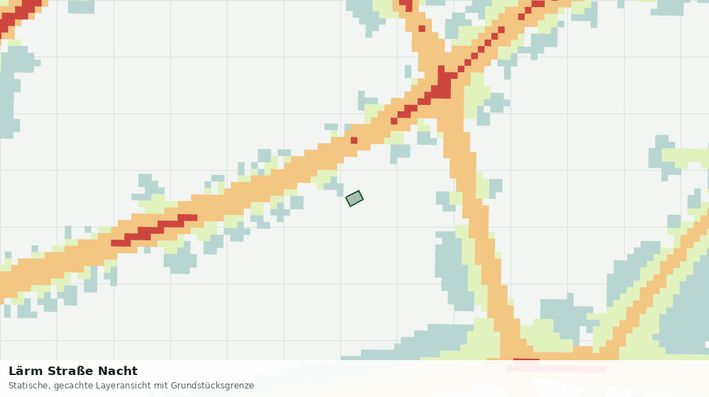 Statische Kartenansicht: Lärm Straße Nacht