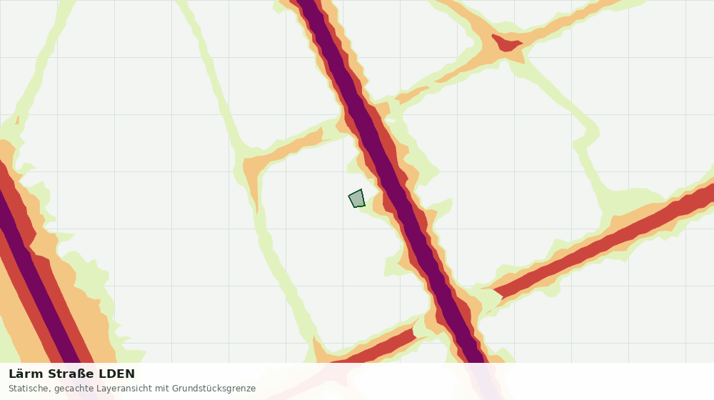 Statische Kartenansicht: Lärm Straße LDEN