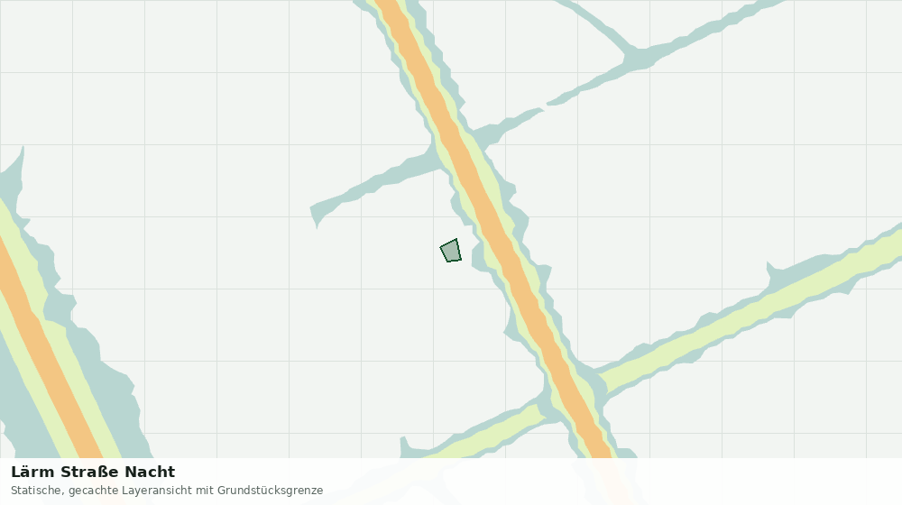 Statische Kartenansicht: Lärm Straße Nacht