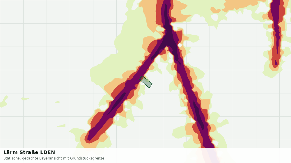 Statische Kartenansicht: Lärm Straße LDEN
