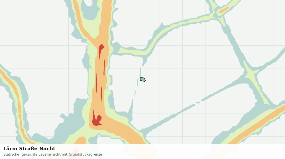 Statische Kartenansicht: Lärm Straße Nacht