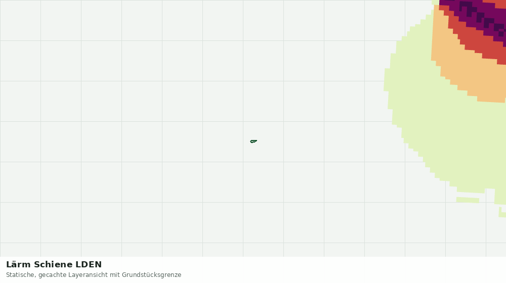 Statische Kartenansicht: Lärm Schiene LDEN