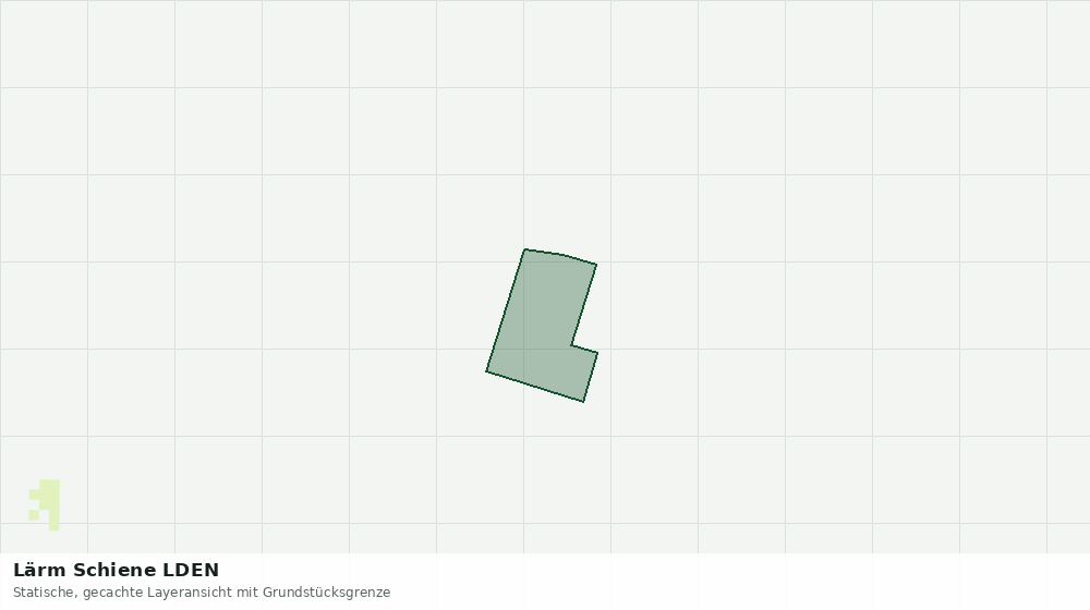 Statische Kartenansicht: Lärm Schiene LDEN