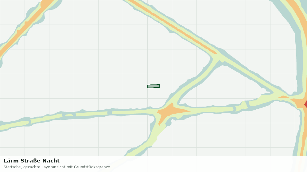 Statische Kartenansicht: Lärm Straße Nacht