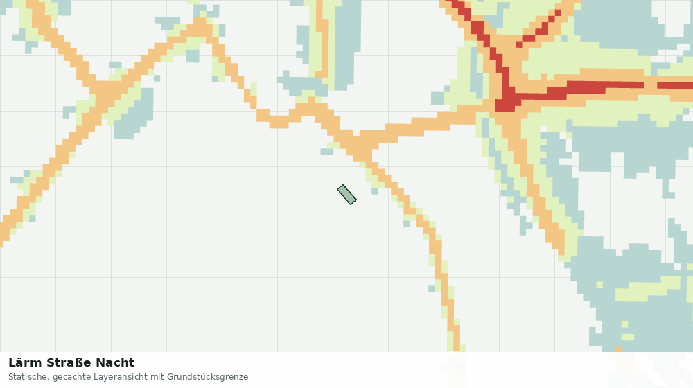 Statische Kartenansicht: Lärm Straße Nacht