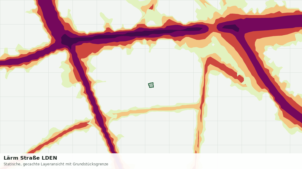 Statische Kartenansicht: Lärm Straße LDEN