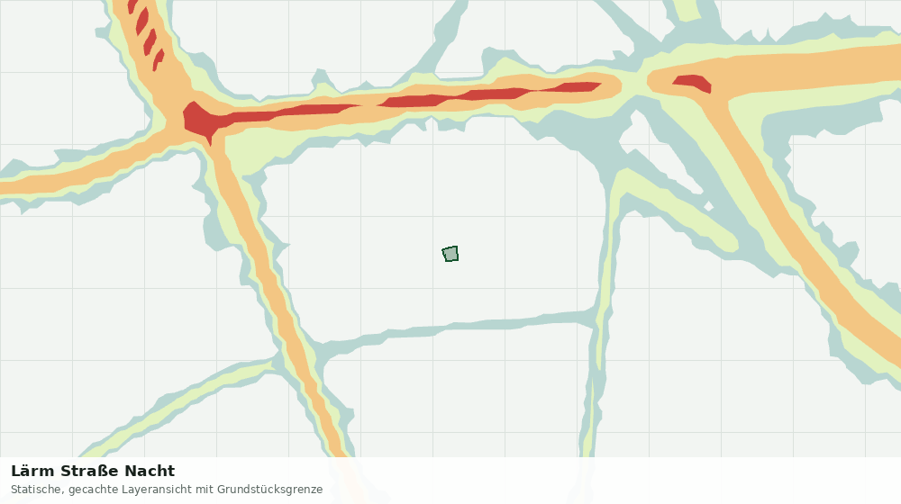 Statische Kartenansicht: Lärm Straße Nacht