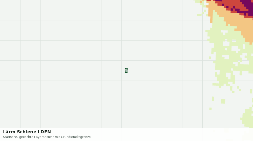 Statische Kartenansicht: Lärm Schiene LDEN