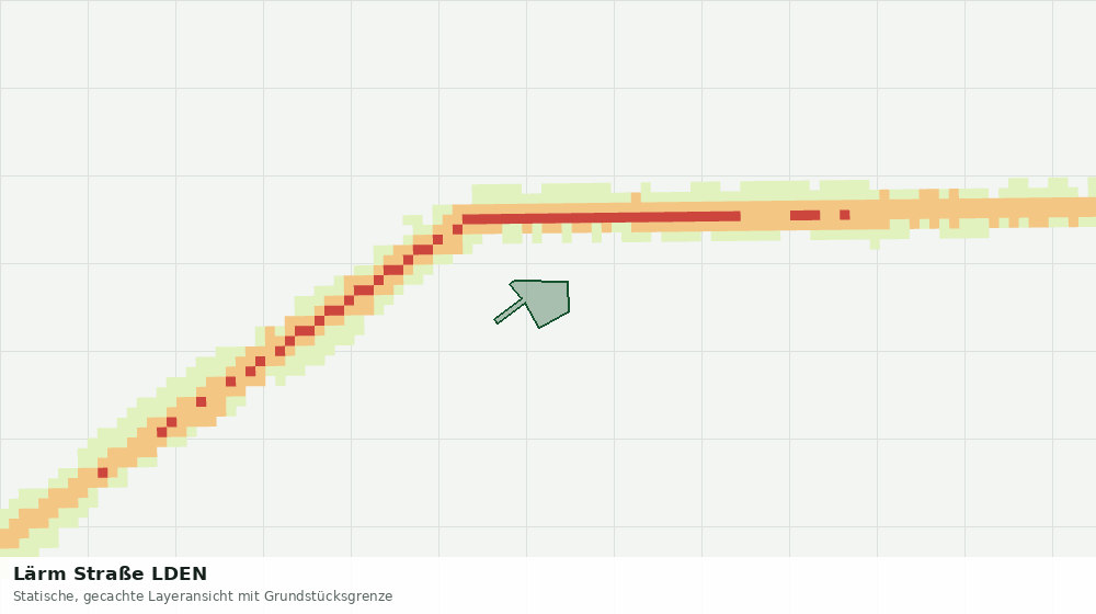 Statische Kartenansicht: Lärm Straße LDEN
