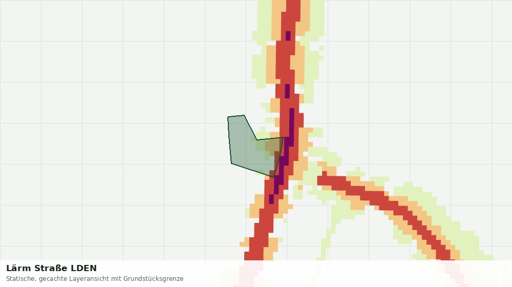 Statische Kartenansicht: Lärm Straße LDEN