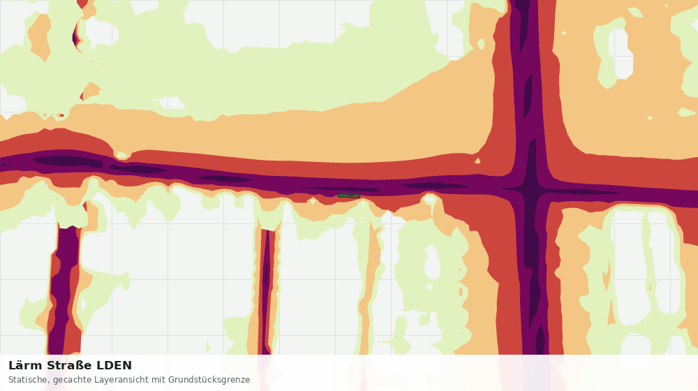 Statische Kartenansicht: Lärm Straße LDEN