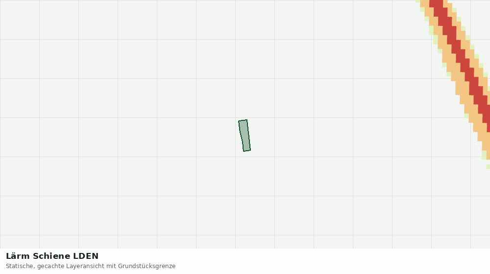 Statische Kartenansicht: Lärm Schiene LDEN