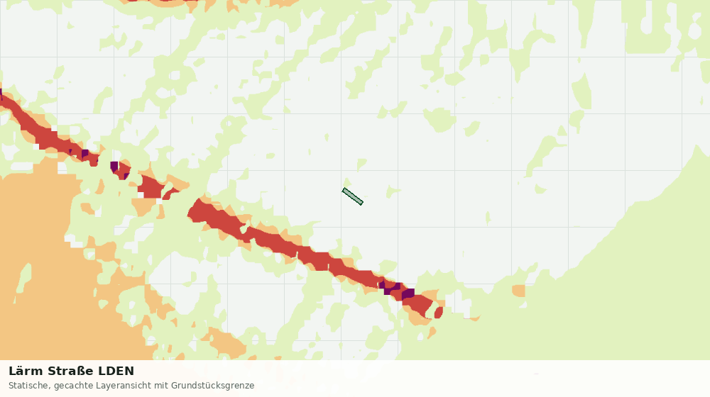 Statische Kartenansicht: Lärm Straße LDEN