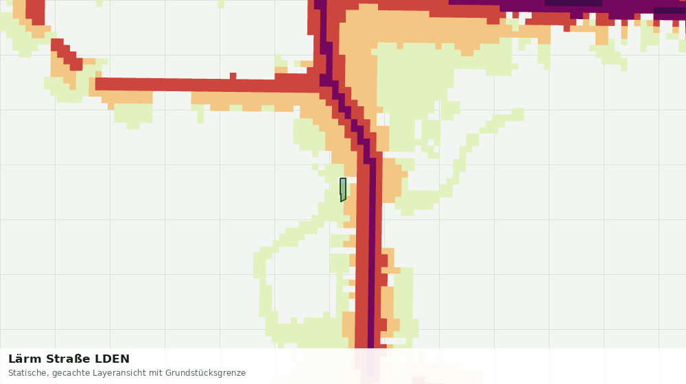Statische Kartenansicht: Lärm Straße LDEN