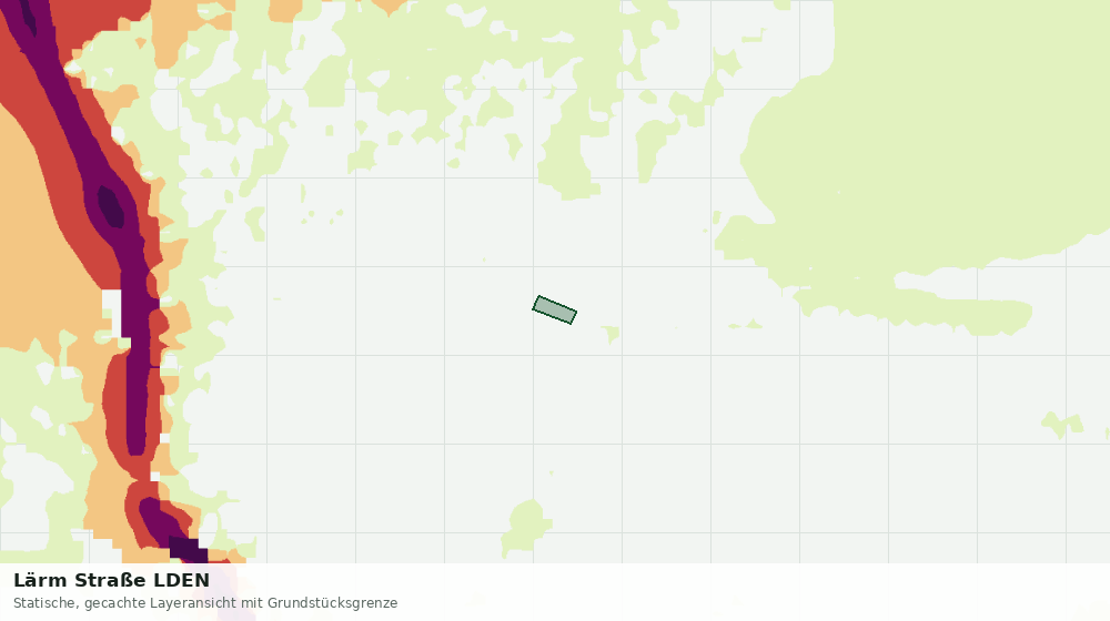 Statische Kartenansicht: Lärm Straße LDEN