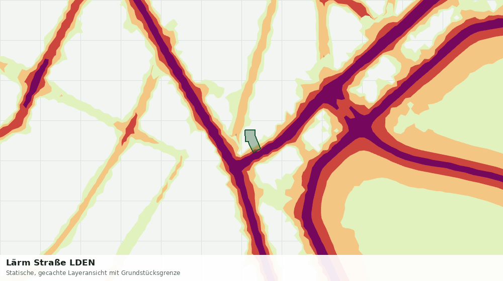 Statische Kartenansicht: Lärm Straße LDEN