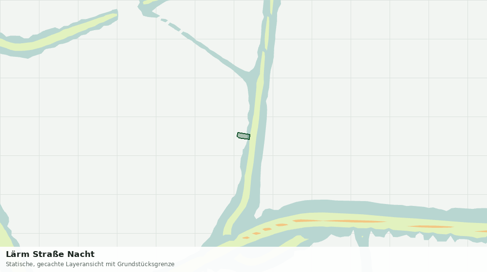 Statische Kartenansicht: Lärm Straße Nacht