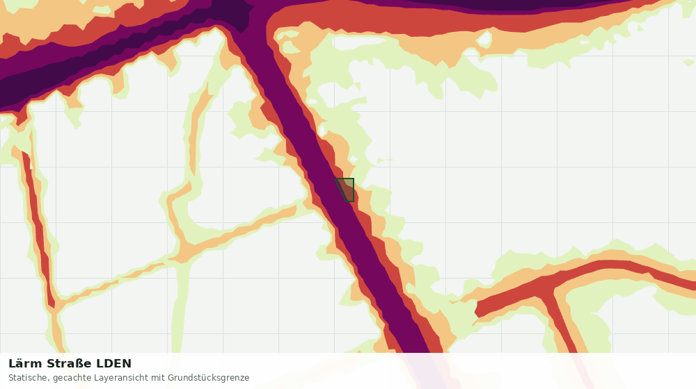 Statische Kartenansicht: Lärm Straße LDEN