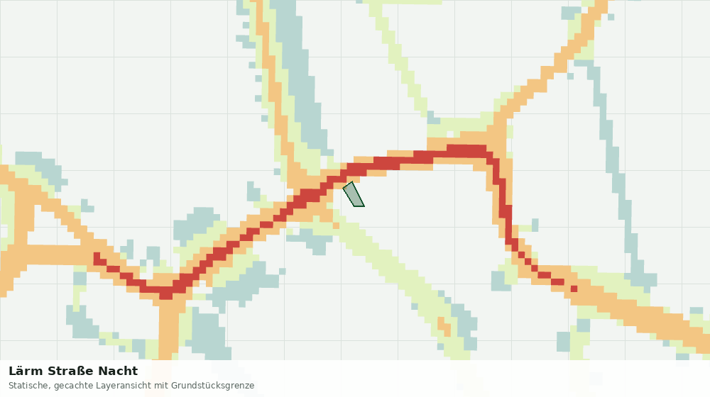 Statische Kartenansicht: Lärm Straße Nacht